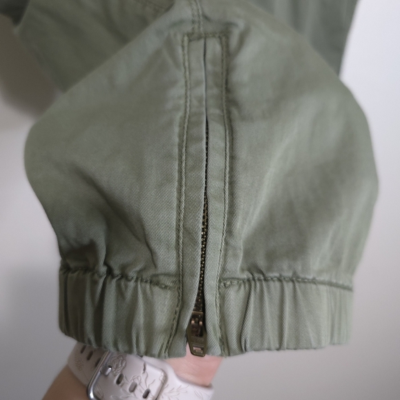 SANCTUARY Green Utility Standard Surplus Elastic Waist Cotton Cargo Pant Size XL - Picture 3 of 15